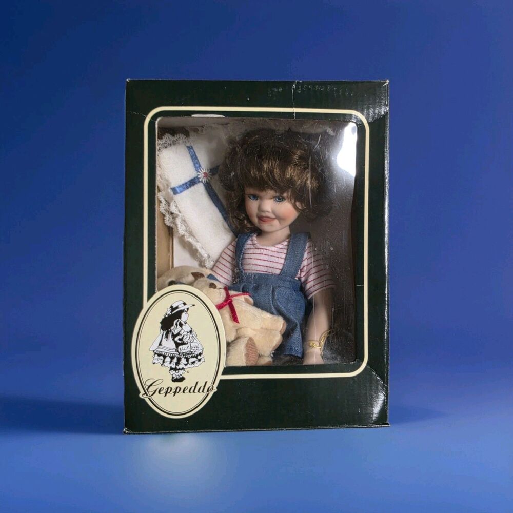 GEPEDDO Porcelain Doll Playtime Series MARILYN & FRIENDS Vintage 8" NWT in Box
